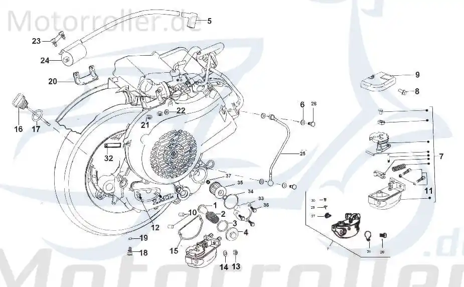 Ölschlauch Ölleitung 200ccm 4Takt Kreidler Öl-Schlauch 721062 Öl-leitung Ölrohr Ausgangsschlauch Eingangschlauch 200ccm-4Takt Scooter Bestseller