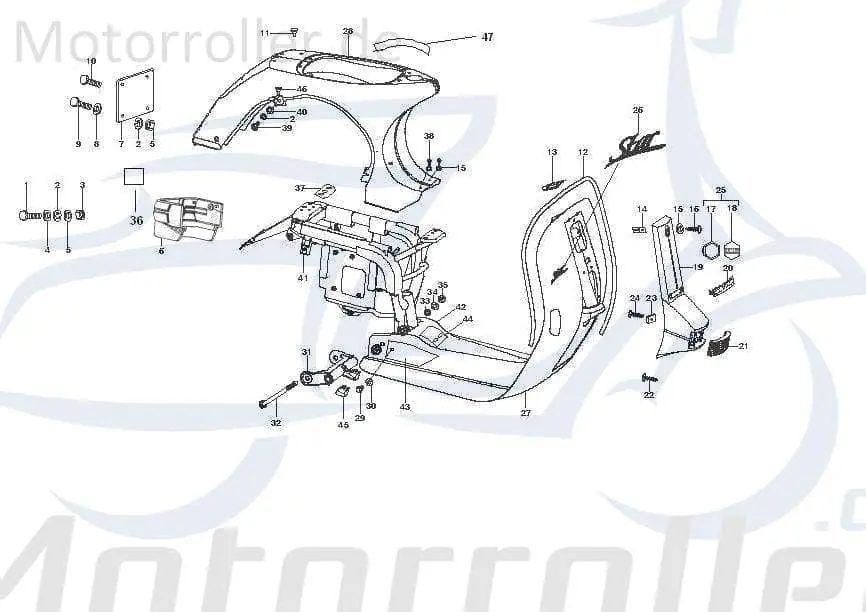 Kreidler STAR Deluxe 4S 200 Bundschraube 200ccm 4Takt SF504-1167 M6x12mm Maschinenschraube Flanschschraube Flansch-Schraube Scooter LML Kracherpreis