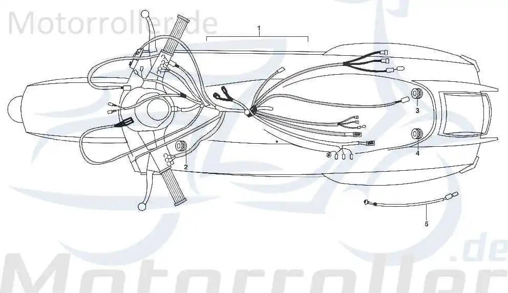 Solange Der Vorrat Reicht Kreidler STAR Deluxe 4S 200 Kabelbaum 200ccm 4Takt 721127 Kabelsatz Stromverteiler Strom-Verteiler Kabel-Set Kabelbündel Kabel-Baum LML