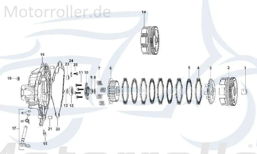 Jetzt Bestellen Kreidler STAR Deluxe 4S 200 Reibscheibe 200ccm 4Takt SF214-1658 200ccm-4Takt Scooter LML Ersatzteil Service Inpektion Direktimport
