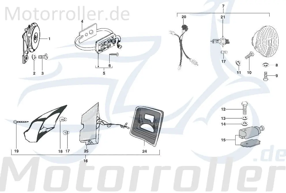 Markenprodukt Kreidler STAR Deluxe 4S 200 Schraube 200ccm 4Takt 721155 Bundschraube Maschinenschraube Flanschschraube Flansch-Schraube Bund-Schraube