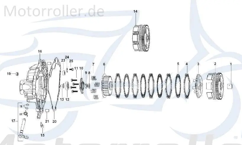 Bestpreis Spezialflanschschraube M6x22mm Kreidler Scooter Roller 721150 200ccm-4Takt LML Star 4 200 Schaltung STAR Deluxe 4S 200 Moped Ersatzteil