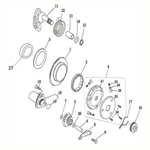 Sonderangebot Kreidler Vabene 50 Kickstarterrad 730110 Kickstarterritzel Kickstarterzahnrad Kickstarterantriebsrad