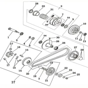 Antriebscheibe fest Kreidler Vabene 50 Scooter Roller 730147 50ccm-2Takt SMC Moped Ersatzteil Service Inpektion Direktimport Sofort Bestellen