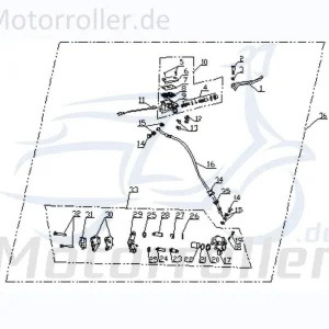Angebot CPI Aragon 50 Club Bremssattel 50ccm 2Takt Q0H-45200-00-6B Bremszange Brems-Zange Brems-Sattel Bremshalterung Bremsblock Brems-Block