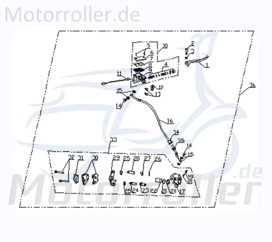 Angebot CPI Aragon 50 Club Bremssattel 50ccm 2Takt Q0H-45200-00-6B Bremszange Brems-Zange Brems-Sattel Bremshalterung Bremsblock Brems-Block