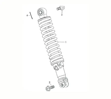 Geprüft Stoßdämpfer 730228 für 50ccm 2Takt