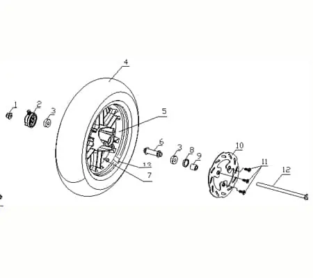 CPI Oliver 50 City Distanzhülse 50ccm 2Takt Q0F-43274-00-03 Distanz-Hülse Distanzbuchse Passhülse Passbuchse Abstandshülse Scooter Schnäppchen