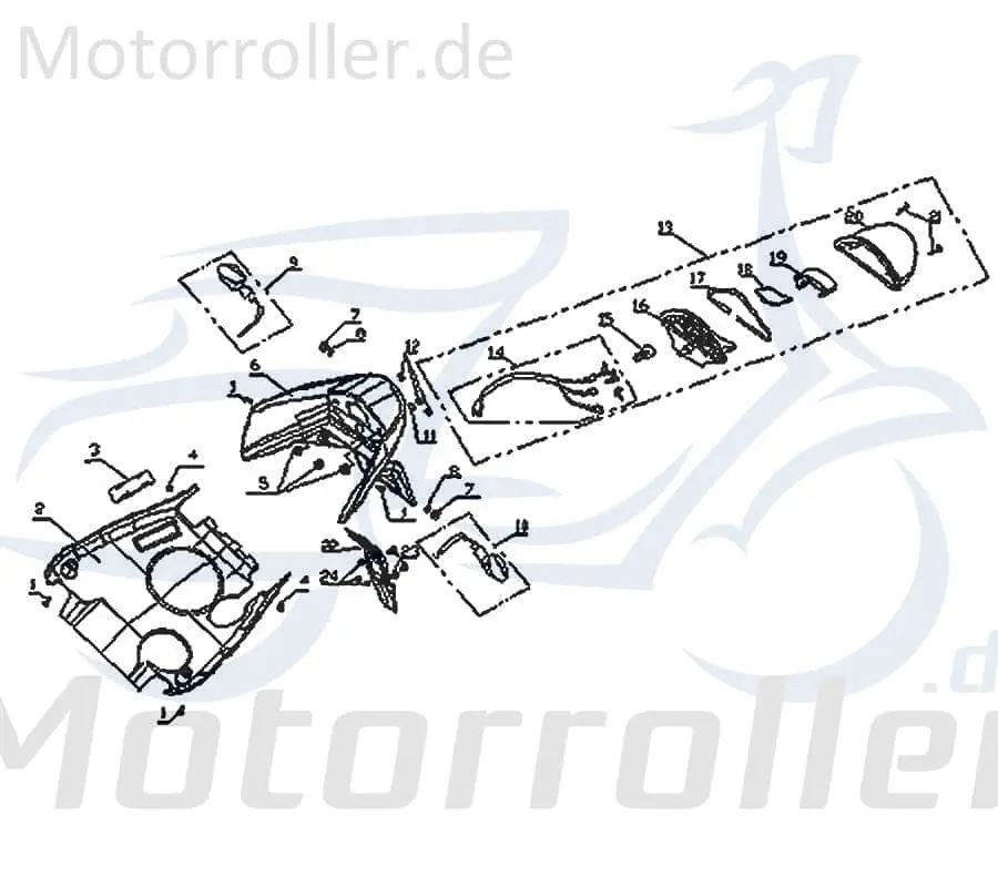CPI Aragon 50 GP Abdeckung Fahrgestellnummer 50ccm 2Takt Q0H-63161-00-00 Blende Schutz Verkleidung Minarelli liegend Scooter Ersatzteil Saisonangebot