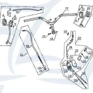Begrenztes Angebot CPI Oliver 50 City Lenker Roller 50ccm 2Takt Q0F-62110-10-06 Lenkung Lenkstange Lenkwelle Lenk-Stange Zweiradlenker Rollerlenker GK 125
