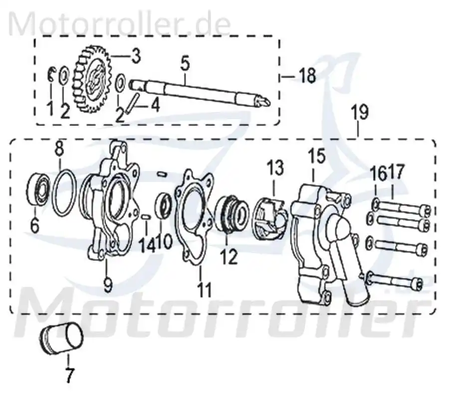 Rabatt Kreidler Insignio 250 DD 2.0 Dichtring Wasserpumpe 750613 Dichtungsring Simmerring