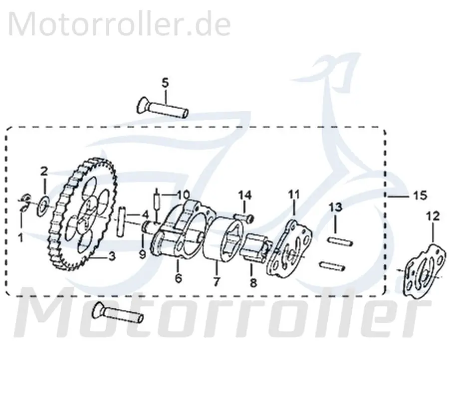 Kreidler Insignio 250 DD 2.0 Ölpumpe 750607 Ölpumpeneinheit Motorroller Scooter Original Ersatzteil Sofort Bestellen