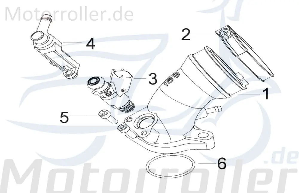Abverkauf Kreidler Insignio 250 DD Anschlussblock 250ccm 4Takt 280075000000 Eispritzdüse 250ccm-4Takt Scooter Ersatzteil Service Inpektion