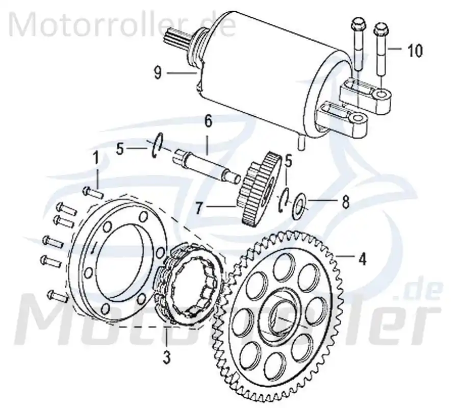 Ausverkauf Schraube M8x16mm Jonway Insignio 250 DD Scooter Roller 750639 Bundschraube Maschinenschraube Flanschschraube Flansch-Schraube Kreidler
