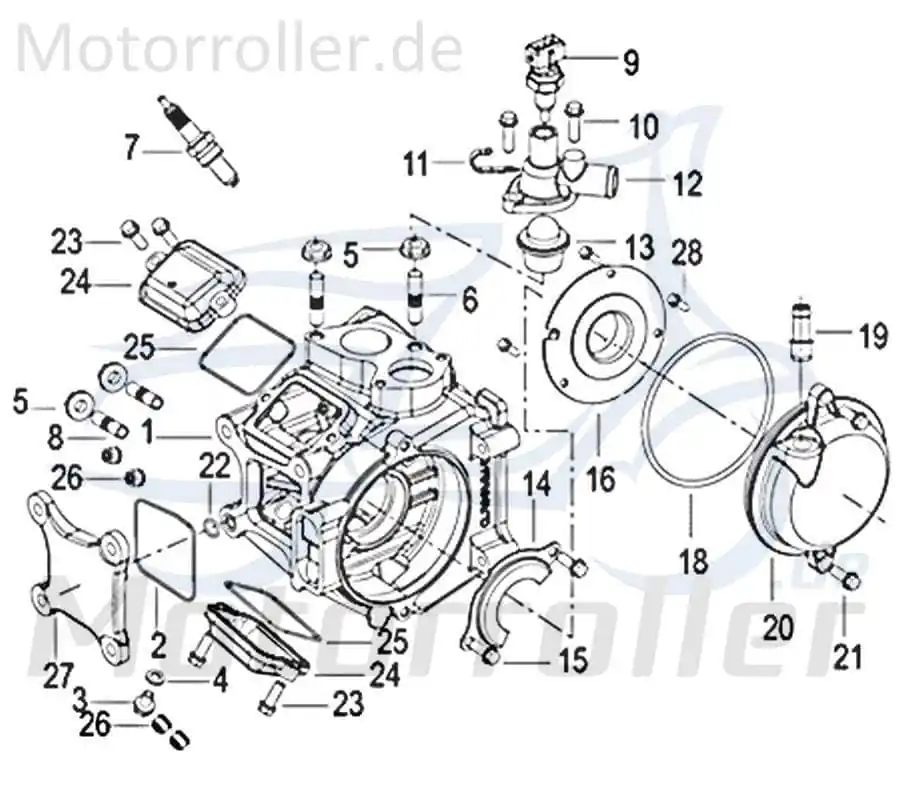 Jonway Insignio 250 DD Schraube M4x10mm 250ccm 4Takt 750659 Bundschraube Maschinenschraube Flanschschraube Flansch-Schraube Scooter Neuheit