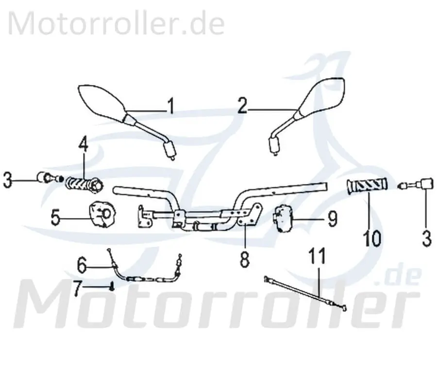 Zertifiziert Jonway Insignio 250 DD Gaszug Bowdenzug 250ccm 4Takt 750669 Seilzug Bautenzug Gasseilzug Bauten-Zug Bowden-Zug Gas-Zug Seil-Zug Scooter
