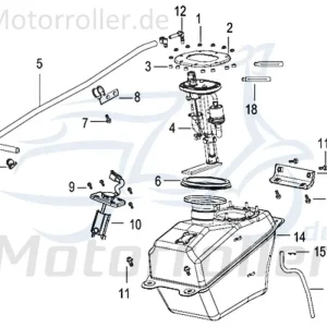 Angebot Kreidler Insignio 250 DD 2.0 Benzinschlauch 8x14x980 750687 Kraftstoffleitung Benzinleitung Kraftstoffschlauch