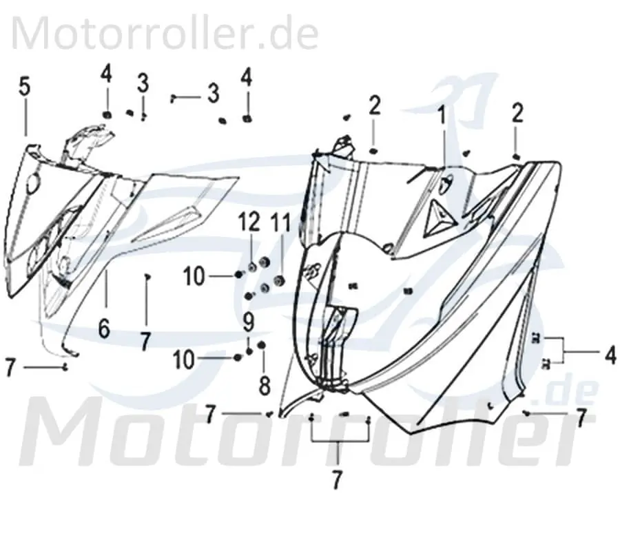 Jonway Insignio 250 DD Schraube M6x25mm 250ccm 4Takt 750708 Bundschraube Maschinenschraube Flanschschraube Flansch-Schraube Scooter Sichere Zahlung