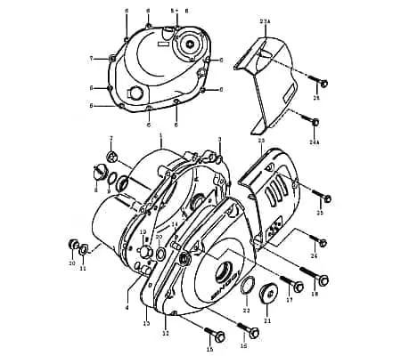 Rabatt Kreidler Supermoto Enduro 125 Schraube 125ccm 4Takt 02104Q050255 M5x25mm Bundschraube Maschinenschraube Flanschschraube Bund-Schraube