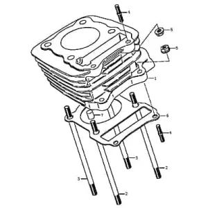 Direktkauf Zylinder Aluzylinder Motorrad 125ccm 11210QK01010-009