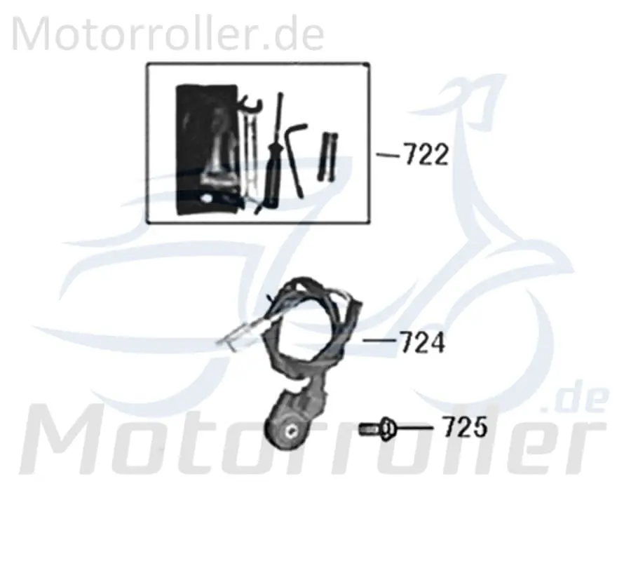 Jonway Florett 2.0 50 City Trichter Roller 50ccm 2Takt 86787 50ccm-2Takt Scooter Florett 2.1 RS 50 Ersatzteil Service Inpektion Neuheit