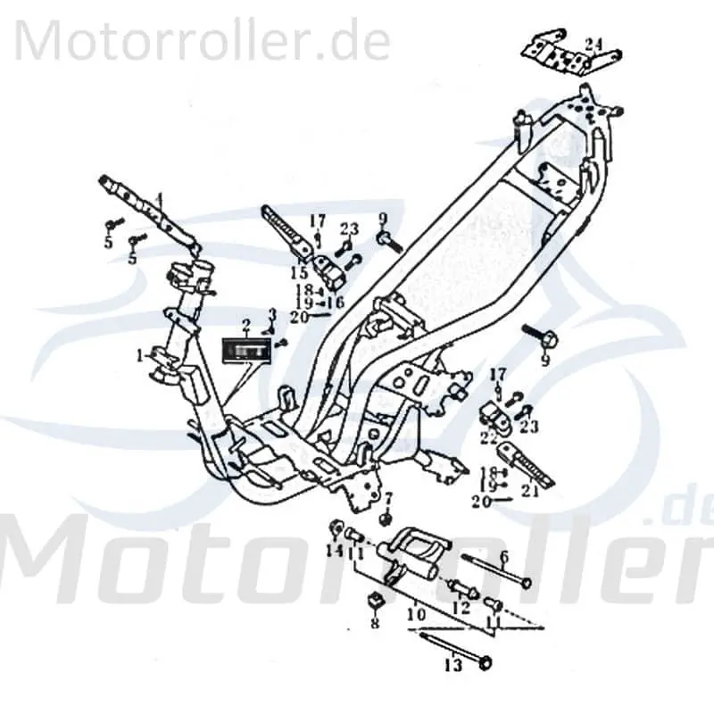 Kreidler Florett 125G Bolzen Zapfen 50ccm 2Takt FIG.C19-17 Stehbolzen Gewindebolzen Gewindestift Arretierbolzen Stiftschraube Motorrad Preiswert