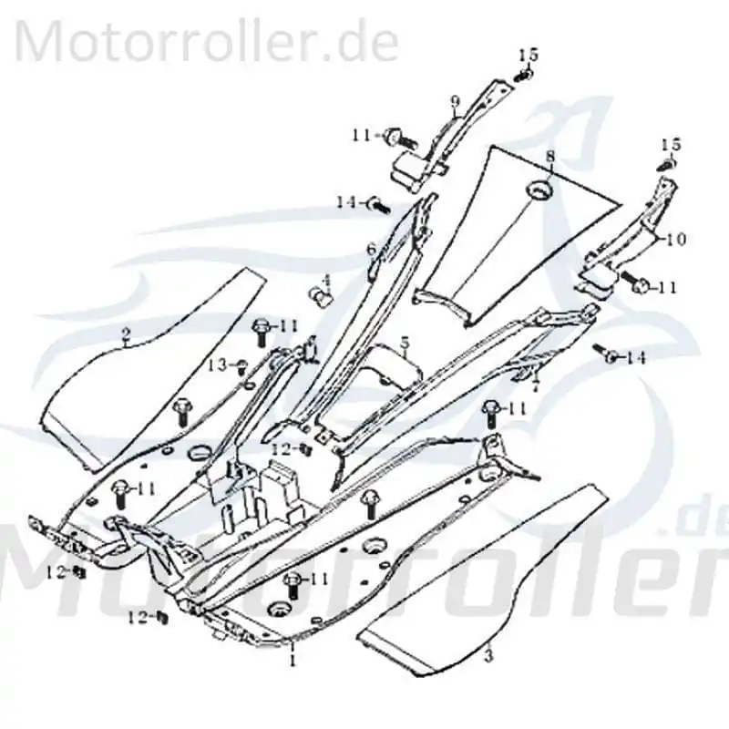 Begrenztes Angebot Kreidler Florett 125G Fußmatte 50ccm 2Takt FIG.C14-3 Bodenmatte Trittmatte Trittbrettmatte Gummimatte / 50ccm-2Takt Motorrad RMC-G 50