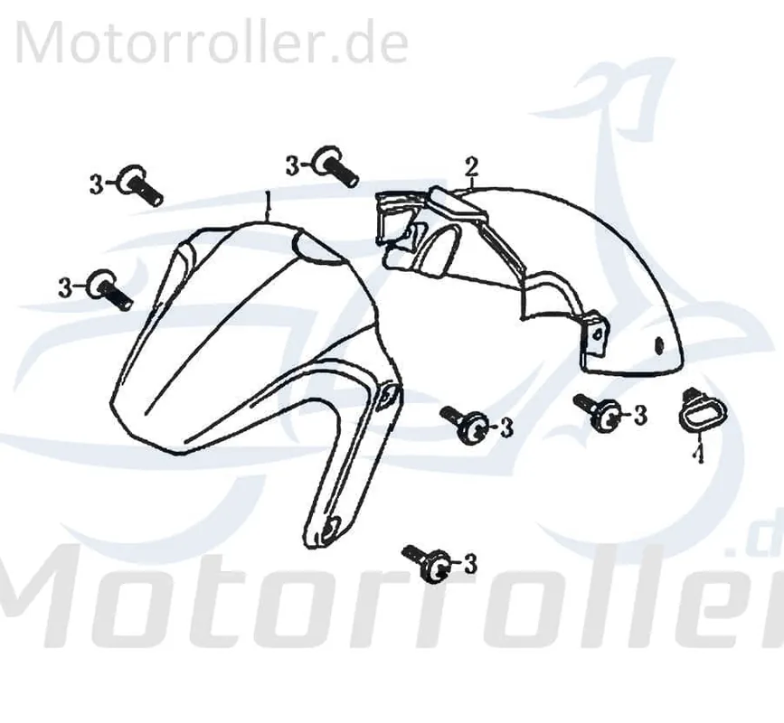 Kreidler Florett 125G Kotflügel Motorrad 125ccm 4Takt 83561 Spritzschutz Schutzblech Schutz-Blech Radabdeckung Innenkotflügel Radlauf Online Kaufen