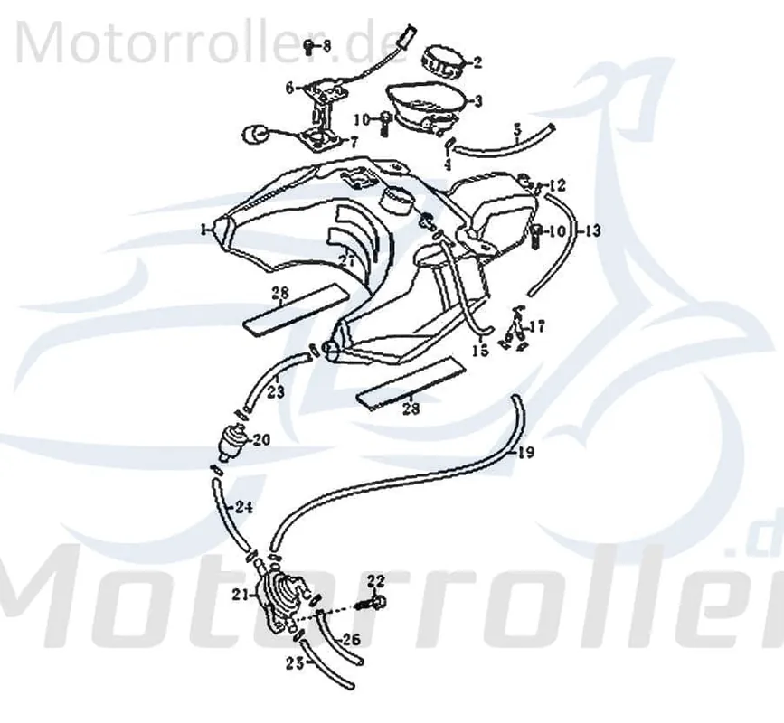 Kreidler Florett 125G Auflagegummi 50ccm 2Takt FIG.C23-28 Sitz 50ccm-2Takt Motorrad RMC-G 50 Moped Ersatzteil Service Inpektion Schnäppchen