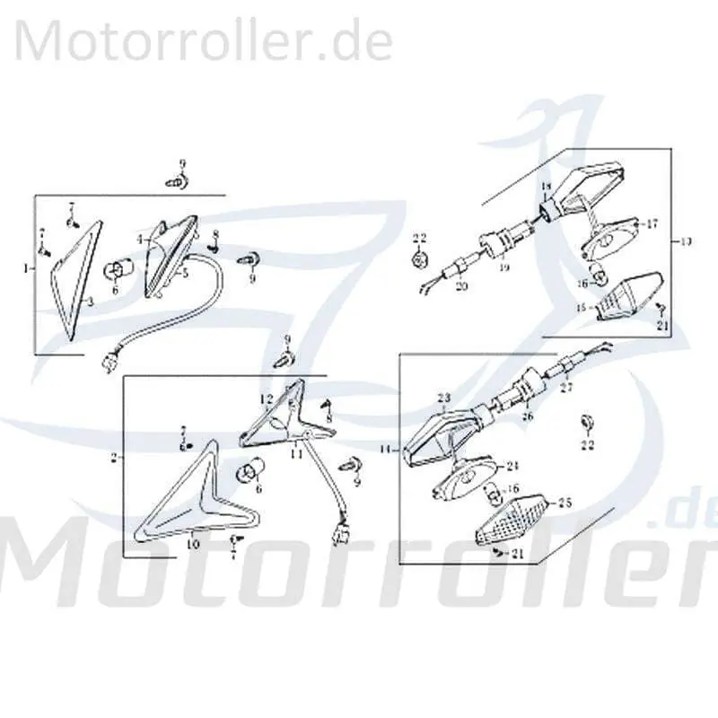 Schnäppchen Kreidler Florett 125G Blinker Motorrad 50ccm 2Takt FIG.C8-1 rechts hinten Signalleuchte Blinklicht Blinkleuchte Fahrtrichtungsanzeiger