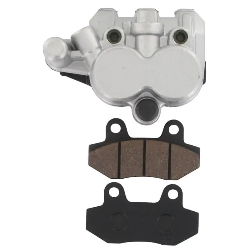 Rex Milano 50 Brems-Sattel Bremssattel silber Roller Bremszange 50ccm 4Takt 139QMB JSD50QT-13 50cc 4T 139QMA vorne links Knallerangebot