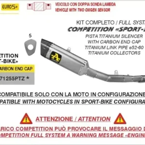 ARROW Competition SPORT BIKE Pista Volltitan passend für Aprilia RS 660 2025 Rabatt