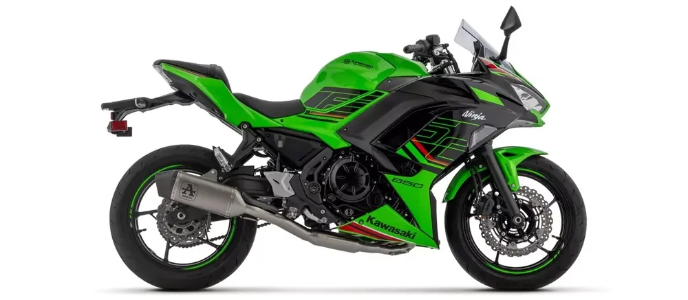 ARROW Veloce Titan Endschalldämpfer passend für Kawasaki Ninja/Z 650 24-25 Neu