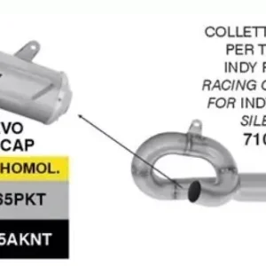 Wochenendangebot ARROW INDY RACE EVO Titan Endschalldämpfer passend für KAWASAKI NINJA 650 / Z 650 24-25
