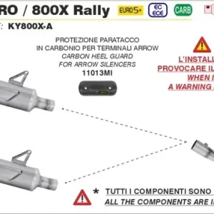 Sonderaktion ARROW Indy Race Evo Titan Endschalldämpfer passend für KOVE 800X PRO-RALLY 2025