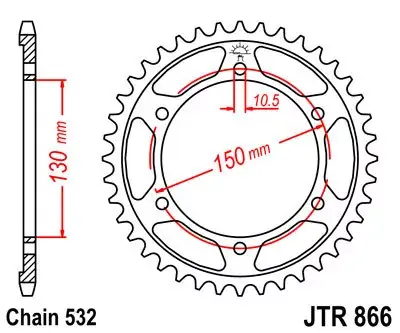 Super-Preis Kettenrad 43Z 532 SI Innen Ø 130 Lochkreis 150