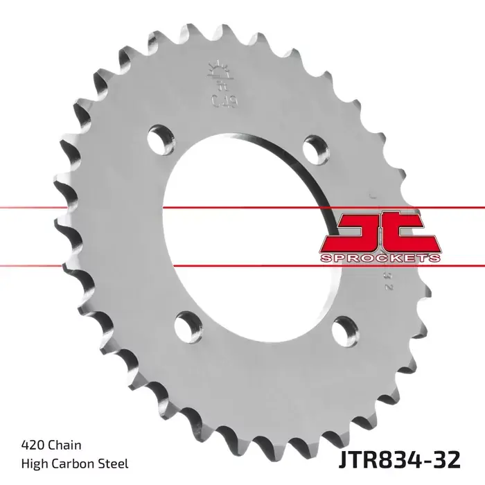 Geprüft Kettenrad 32Z 420 SI Innen Ø 64 Lochkreis 80
