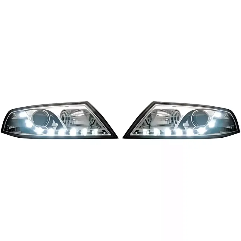 DIEDERICHS Hauptscheinwerfersatz DRAGON-LIGHTS Klarglas/Chrom passend für Skoda Octavia II Solange Der Vorrat Reicht