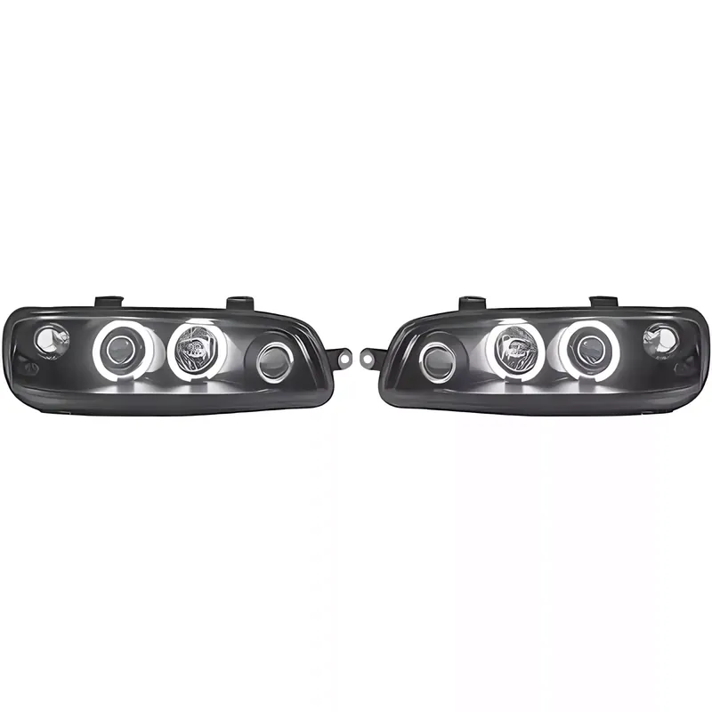 DIEDERICHS Hauptscheinwerfersatz CCFL Angel Eyes schwarz passend für Fiat Punto 188 Neu