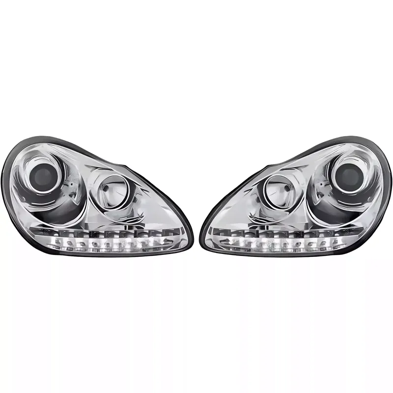 Zertifiziert DIEDERICHS Hauptscheinwerfersatz DRL Look passend für Porsche Cayenne 9PA