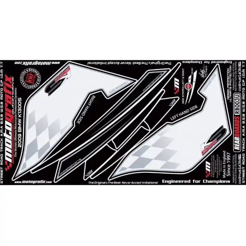 Motografix Steinschlagschutz hinten passend für BMW K 1300 S 2009- RB003U Abverkauf