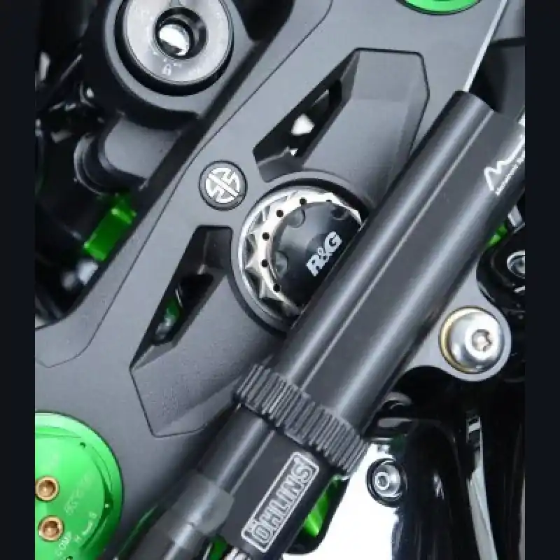Markenprodukt R&G Racing Gabelkopf Abdeckung passend für Kawasaki H2 / H2 R / Z H2