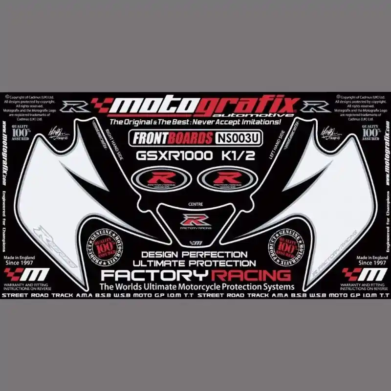 Nur Heute Motografix Steinschlagschutz vorn passend für Suzuki GSX-R 1000 2001-2002