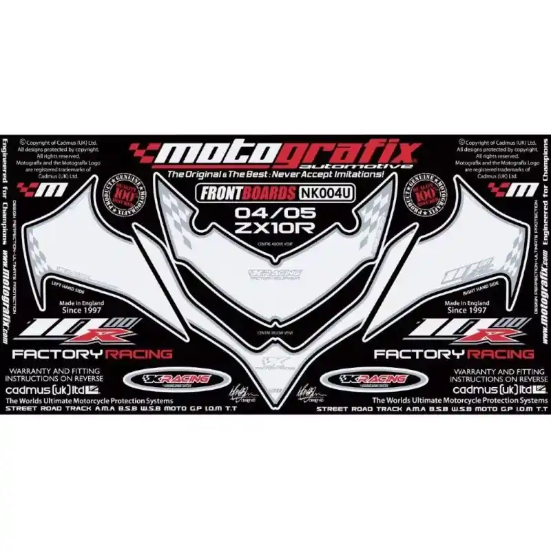 Highlight Motografix Steinschlagschutz passend für Kawasaki ZX-10 R 2004-2005