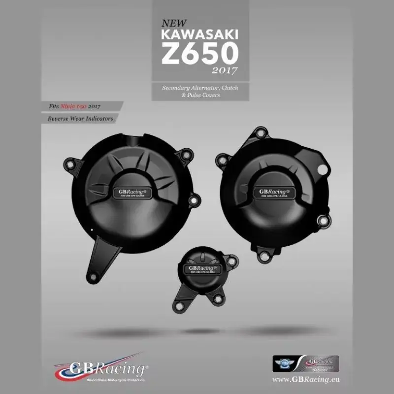 GB Racing Motor Protektor Set passend für Kawasaki Z 650 / Ninja 650 / Z 650 RS Top-Angebot
