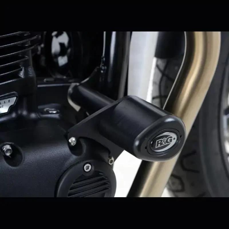 R&G Sturzpads No Cut passend für Triumph Thruxton 1200 / R / Street Twin / T100 / T120 Bonneville Neu