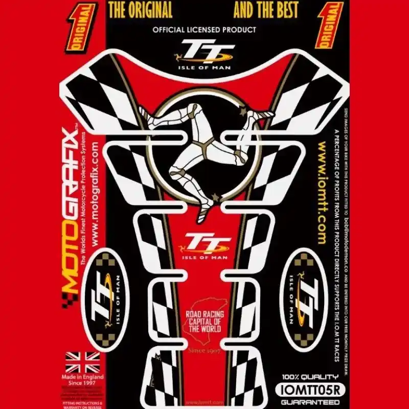 Aktuell Motografix Isle Of Man TT Races 3D Gel Tank Pad Protector IOMTT05R