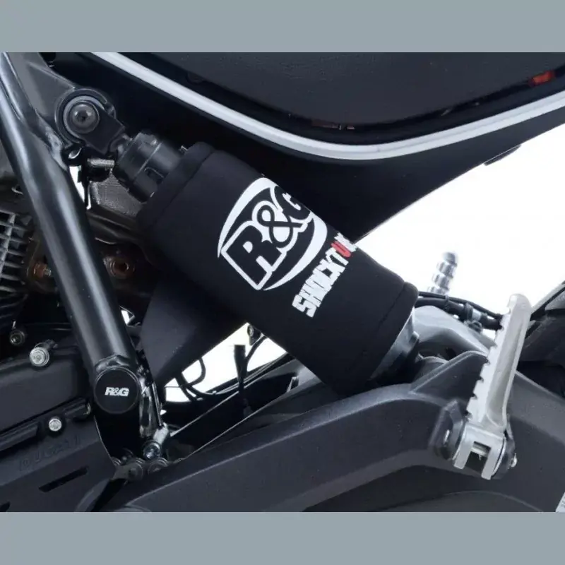 Neuheit R&G Stoßdämpfer Protektor Shocktube passend für Ducati Scrambler 400 / 800 / Panigale V4