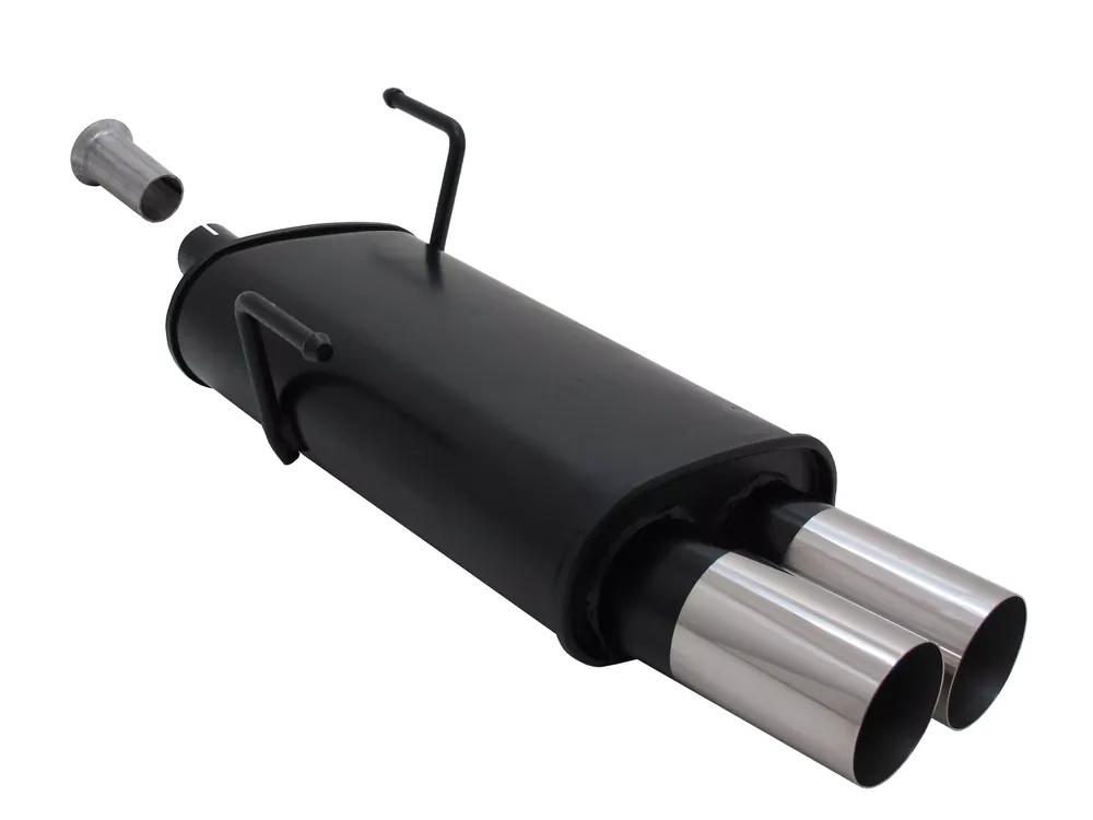 Novus Sportauspuff passend für Peugeot 206 2x76mm RL-Design Solange Der Vorrat Reicht