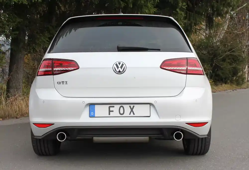 Finale Aktion FOX Endschalldämpfer passend für VW Golf VII GTI 2,0l